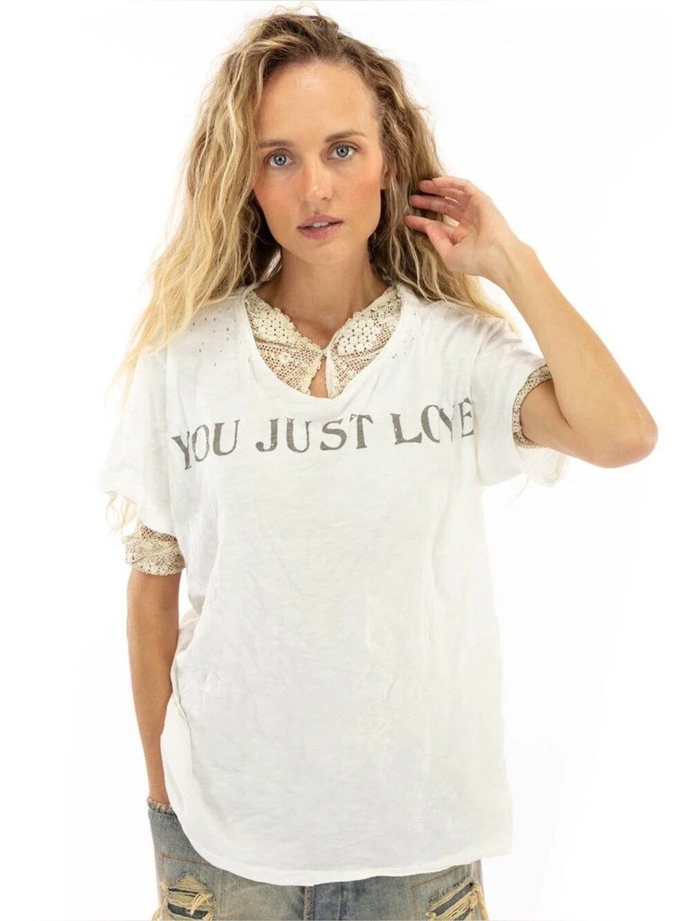 Sold Out Magnolia Pearl You Just Love Tee in Moonlight